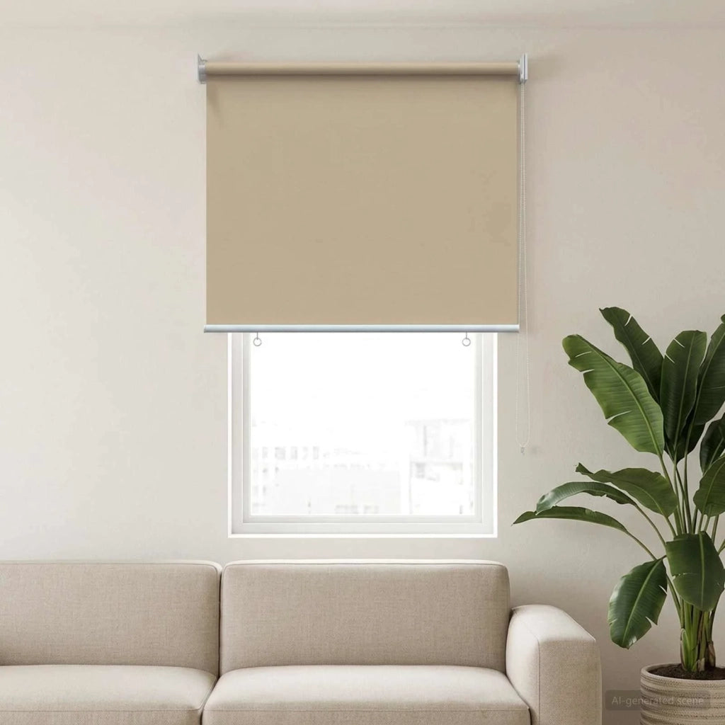 Voletta a rullo con protezione UV Beige 80 x 140 cm Poliestere 42041219