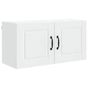 Mobiletto da cucina moderno con 2 ripiani 80 x 31 x 40 cm legno ingegnerizzato bianco 02_0054280