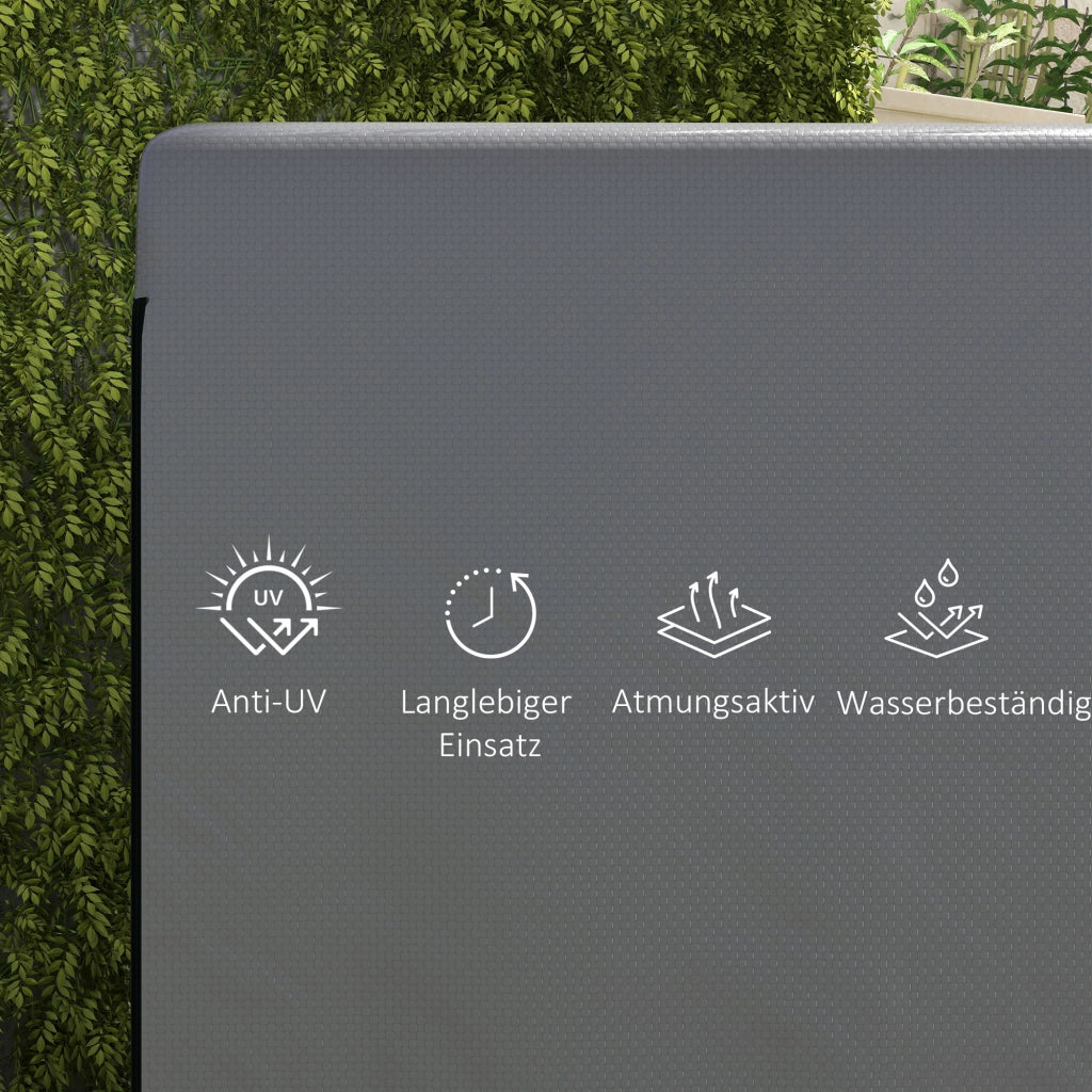 Copertura per Mobili da Giardino ¨C zephmum ¨C Grigio Scuro 215x155x150 cm