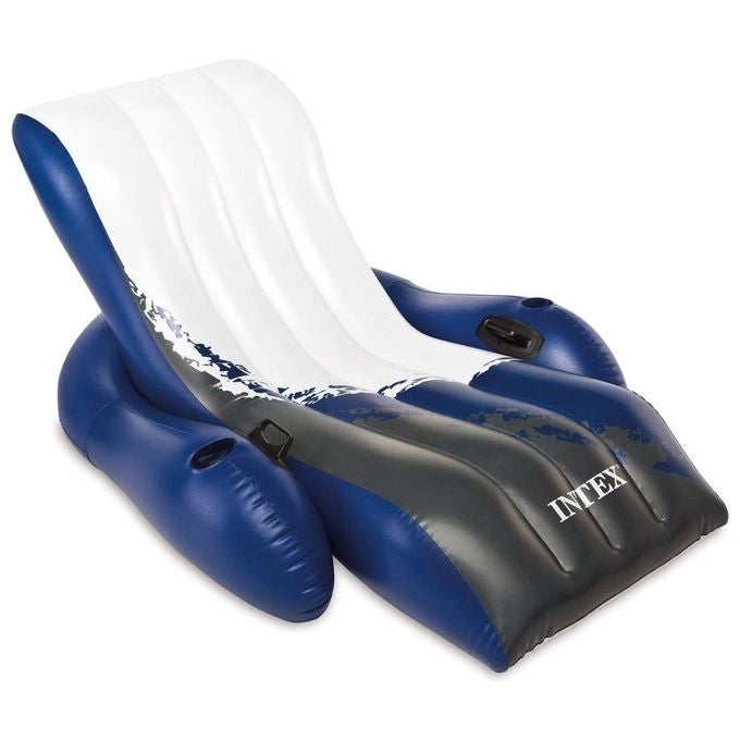Intex 58868EU galleggiante da piscina e da spiaggia Nero, Blu, Bianco Sedia a sdraio galleggiante