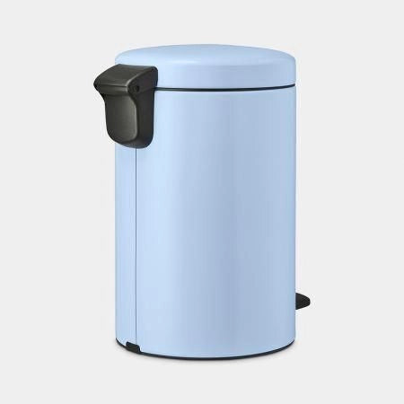 Brabantia 202483 NewIcon Pattumiera a Pedale 12 L Acciaio Antiscivolo con Chiusura Ammortizzata colore Blu