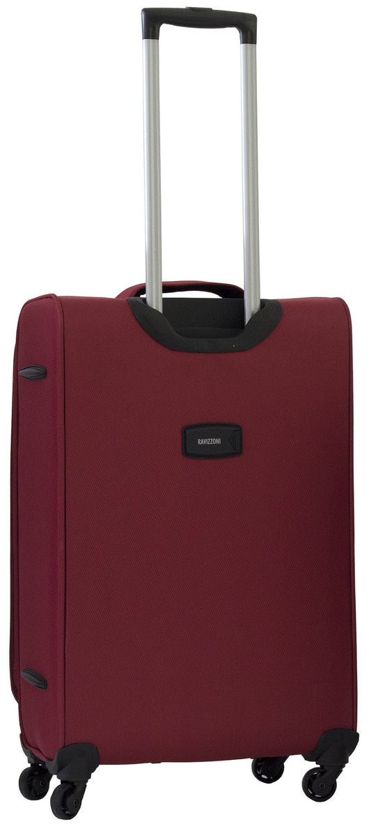 Trolley Valigia Media Morbida in Poliestere 4 Ruote TSA Ravizzoni Gin Tonic Rossa