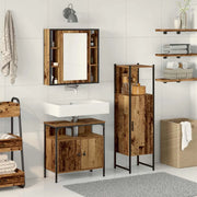 Set di mobili per il bagno 3 pcs Marrone Legno multistrato 3332563