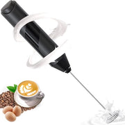 Milk Frother per Caffè - 3 Velocità - Batteria - Nero