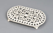 Ovale sottopiano champagne in ghisa 345x205x3 cm - design tradizionale