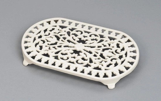 Ovale sottopiano champagne in ghisa 345x205x3 cm - design tradizionale