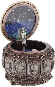 Cassa musicale con stelle a forma di segno zodiacale Capricorno con illuminazione a LED.