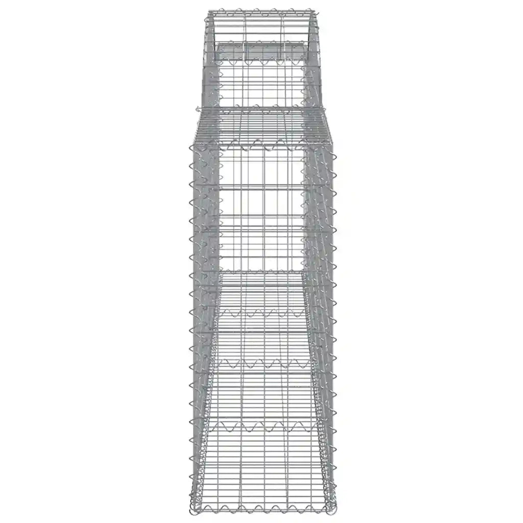 Cesti Gabbioni ad Arco 5 pz 300x30x80/100 cm Ferro Zincato 3146506