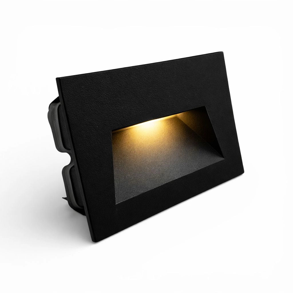FARETTO LED SEGNAPASSO DA INCASSO IP65 5W NERO CON CCT SWITCH - ILLUMINAZIONE EFFICIENTE PER SCALE VIALI GIARDINI E TERRAZZI