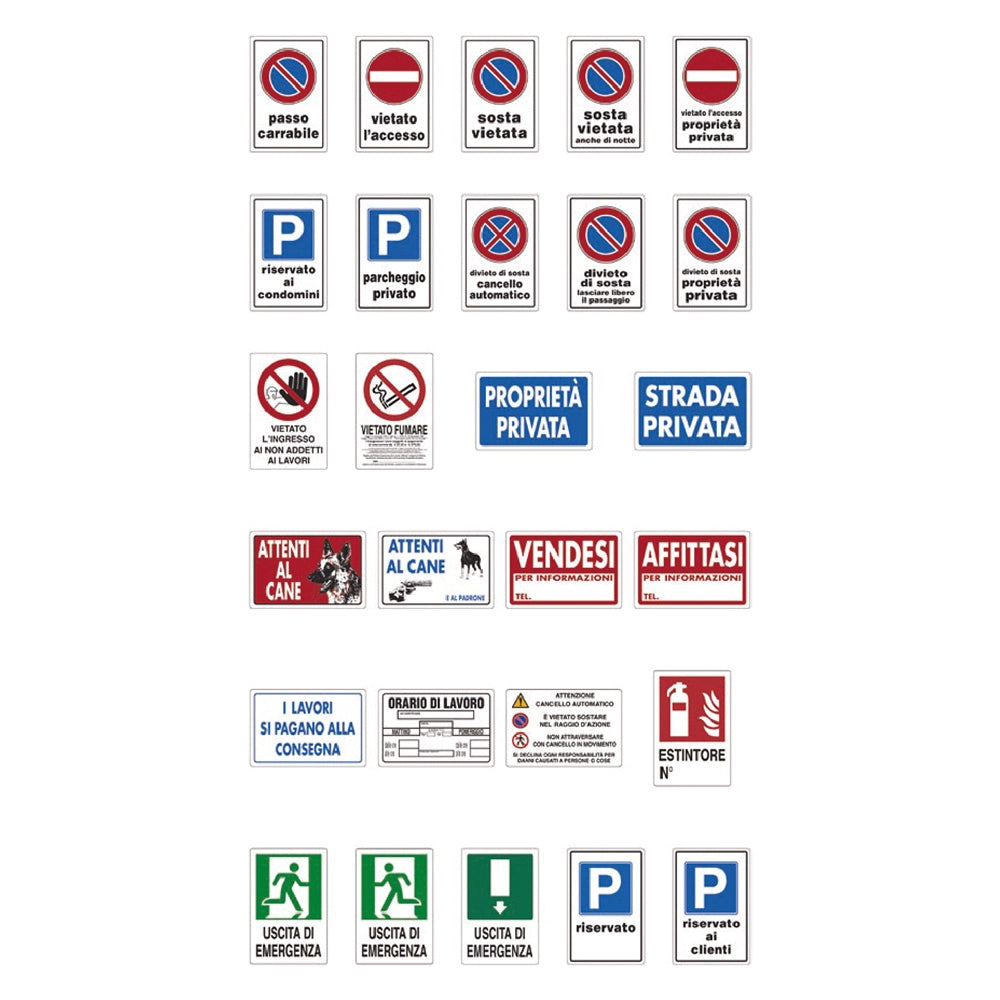 10pz cartello segnaletica uscita emergenza (a destra) cod:ferx.116234nlm