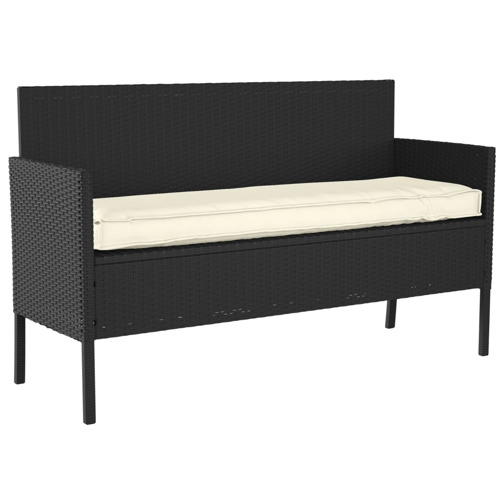 Cuscino per pallet per panchina panna 140x40x8 cm tessuto Oxford