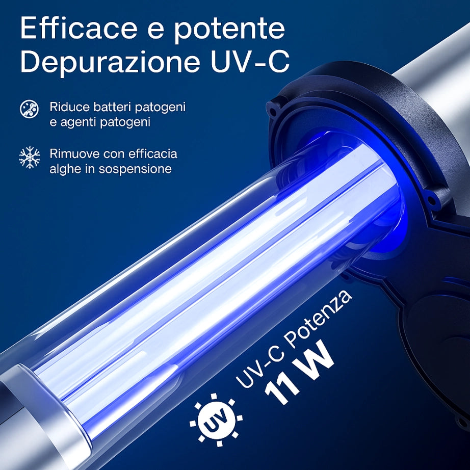 SunSun CPA-2500 - filtro pressurizzato con UV e pulizia automatica per laghetti fino a 6000L