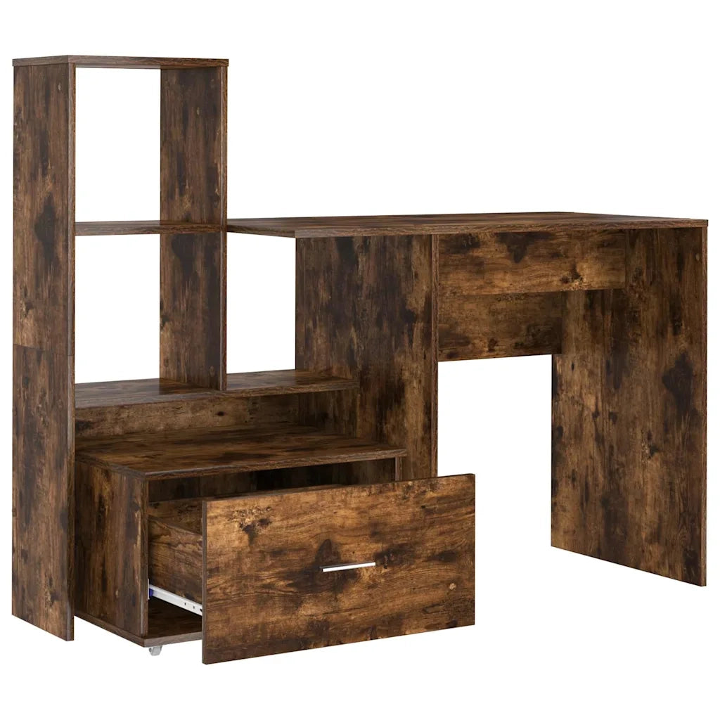 Scrivania Rovere fumé 131,5 x 50 x 106,5 cm Legno multistrato 3337269
