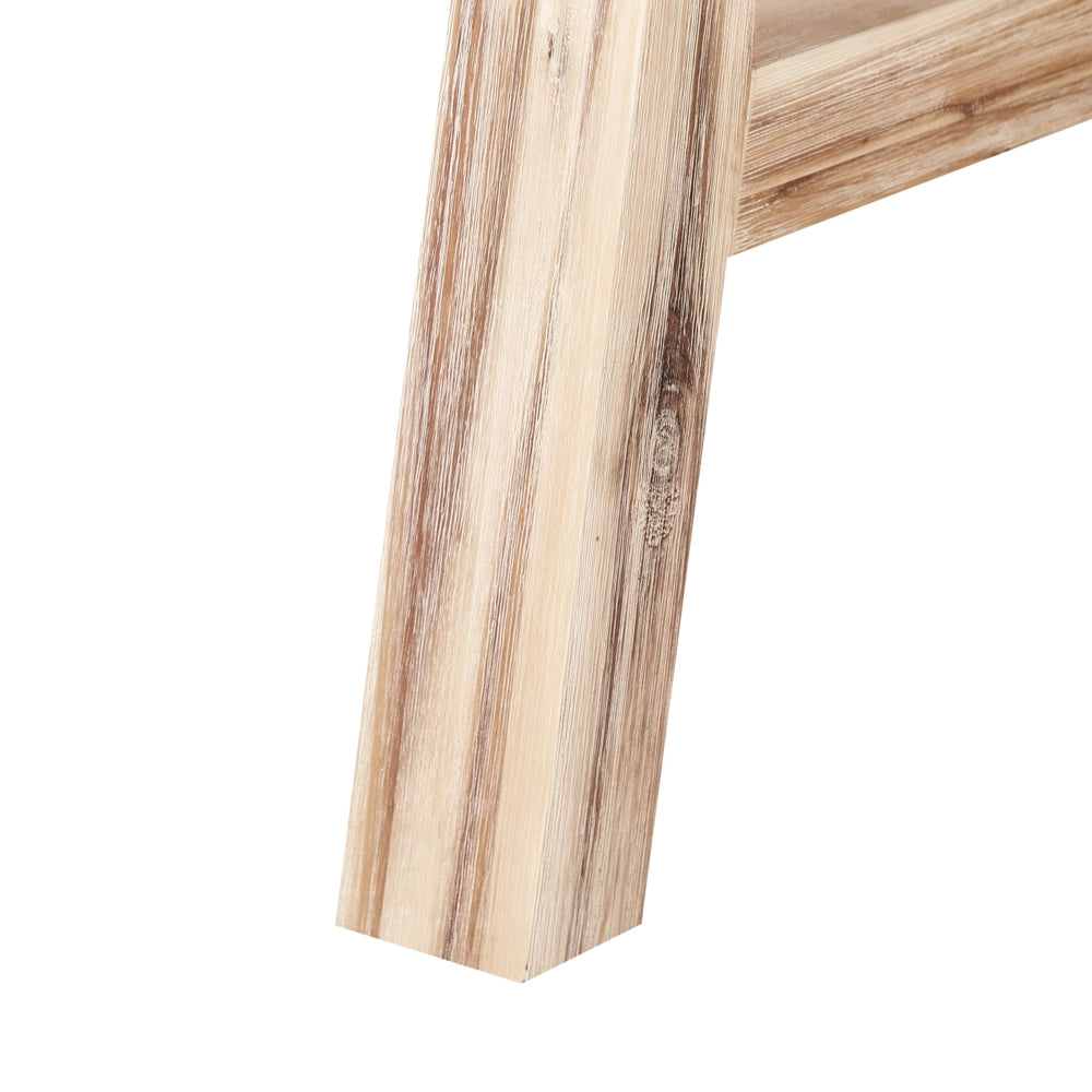 Set da pranzo da giardino tavolo da pranzo in fibra di cemento e legno d'acacia 6 sgabelli Grigio stile industriale