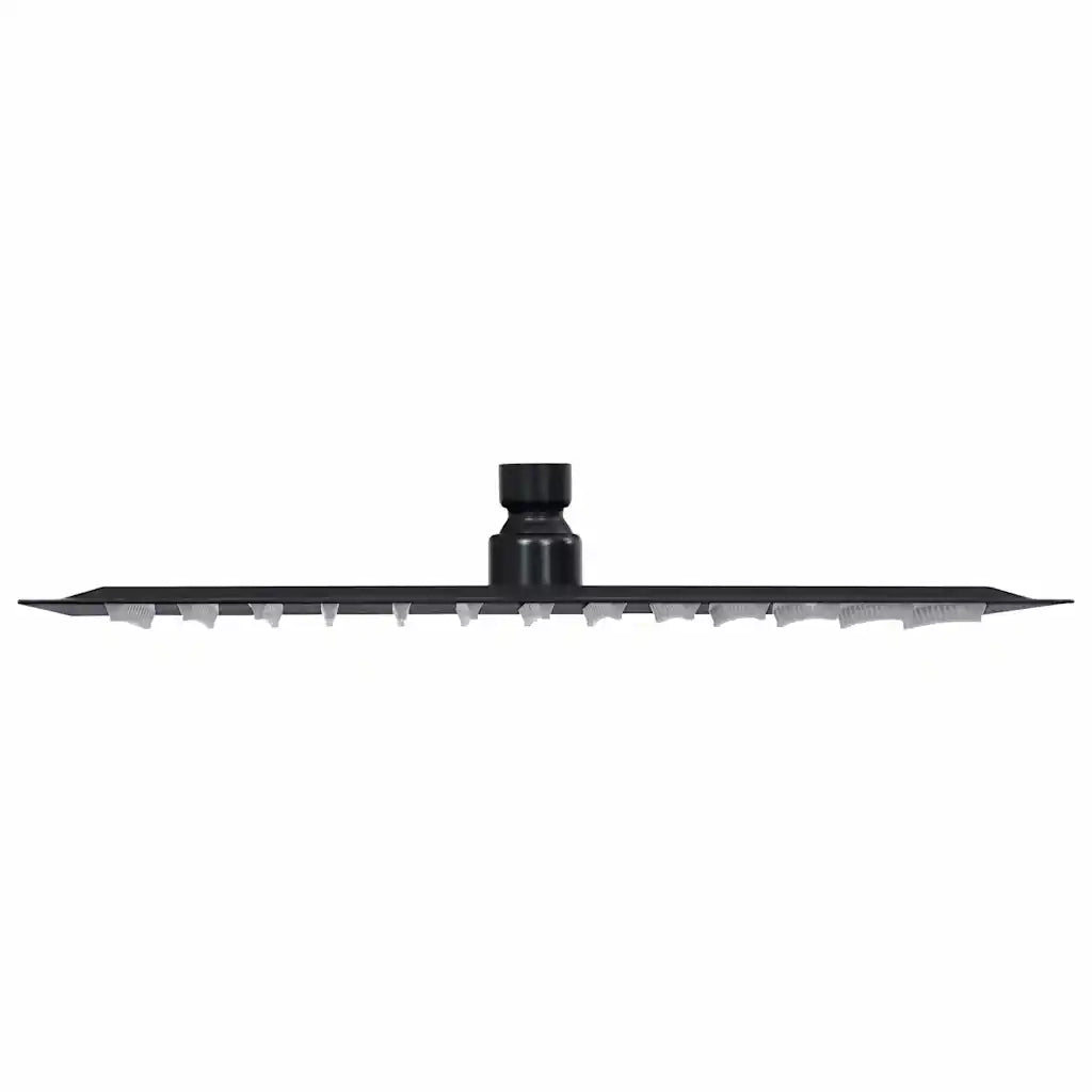 Testa Doccia a Pioggia in Acciaio Inox 30x30 cm Quadrata Nera CFW5345359