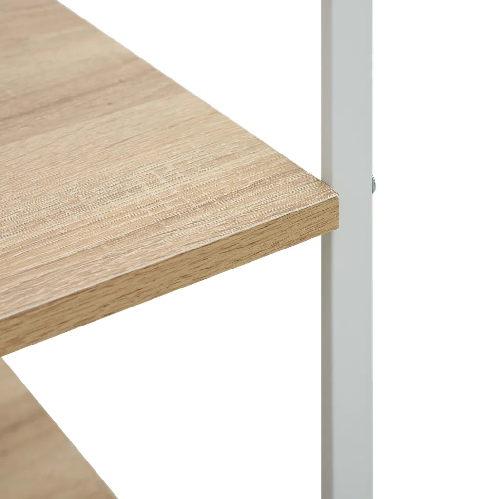 Mobile Microonde Bianco Rovere 60x39,6x123cm Legno Multistrato 288241