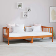 Letto Giorno con materasso-Divano Letto Marrone e Bianco Cerato 90 x 200 cm 464210