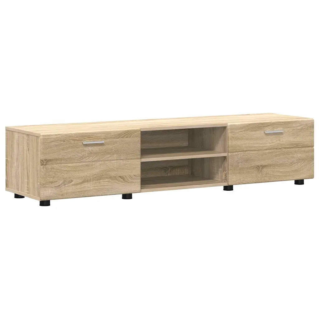 Set mobile TV con porta FLORIN Rovere Sonoma Legno multistrato