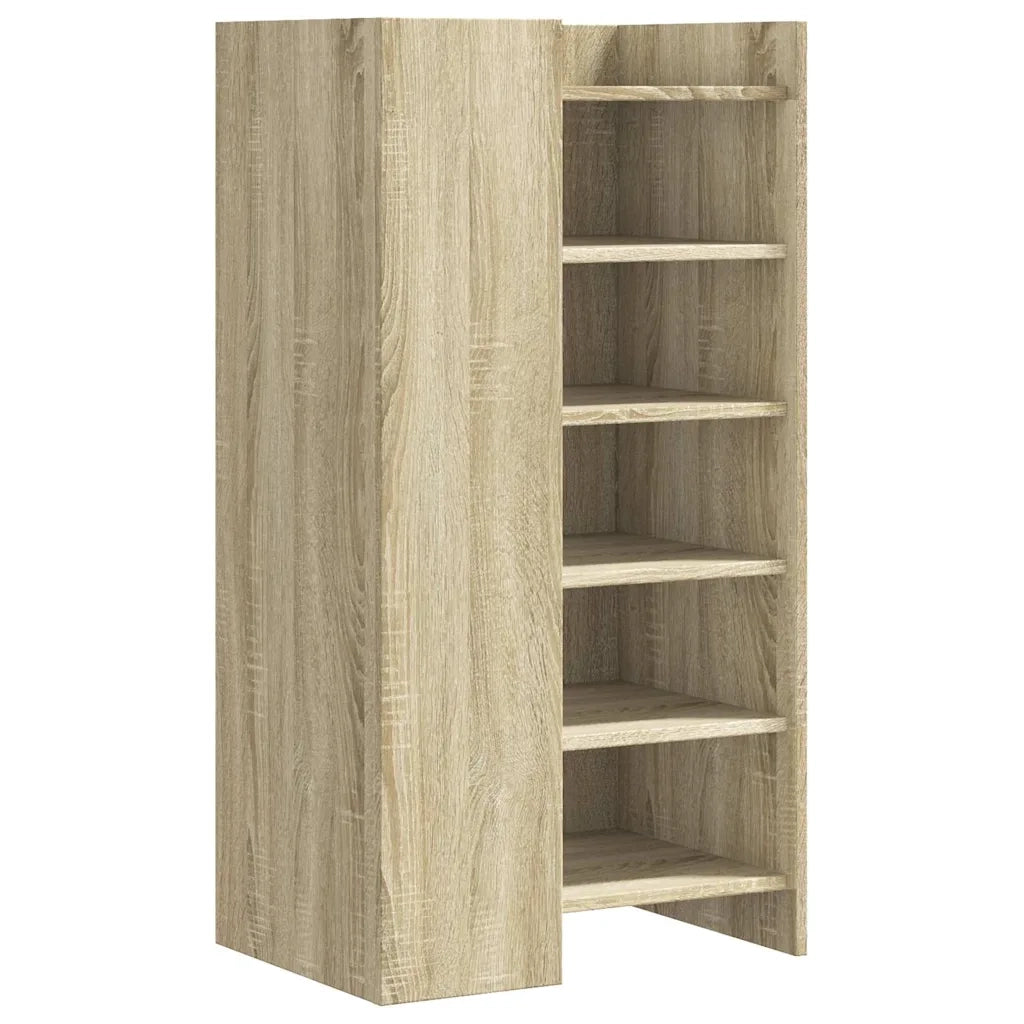 vidaXL Scarpiera Rovere Sonoma 52x37,5x100 cm in Legno Multistrato