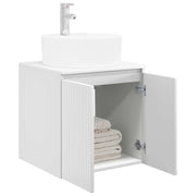 Mobile Lavabo | Armadio Lavabo da Parete Bianco Lucido 49,5 x 44,5 x 65 cm