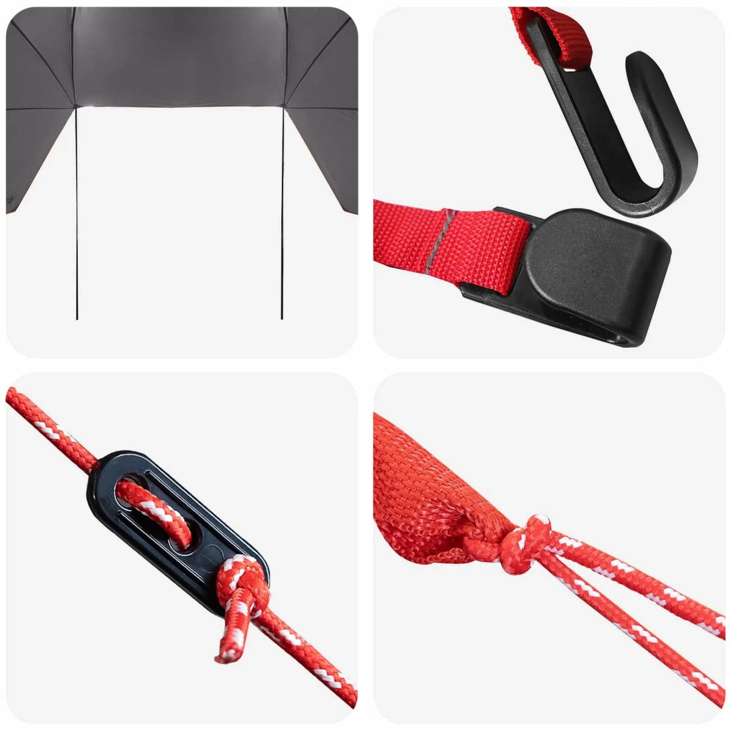 Tenda da auto con tetto Grigio e arancione 350 x 250 cm 42028553