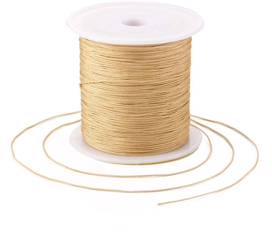 Corda in Nylon 0,5 mm - Corda intrecciata - Corda macramé - Corda con nodi cinesi - 150 yards/rol - Corda a nodi