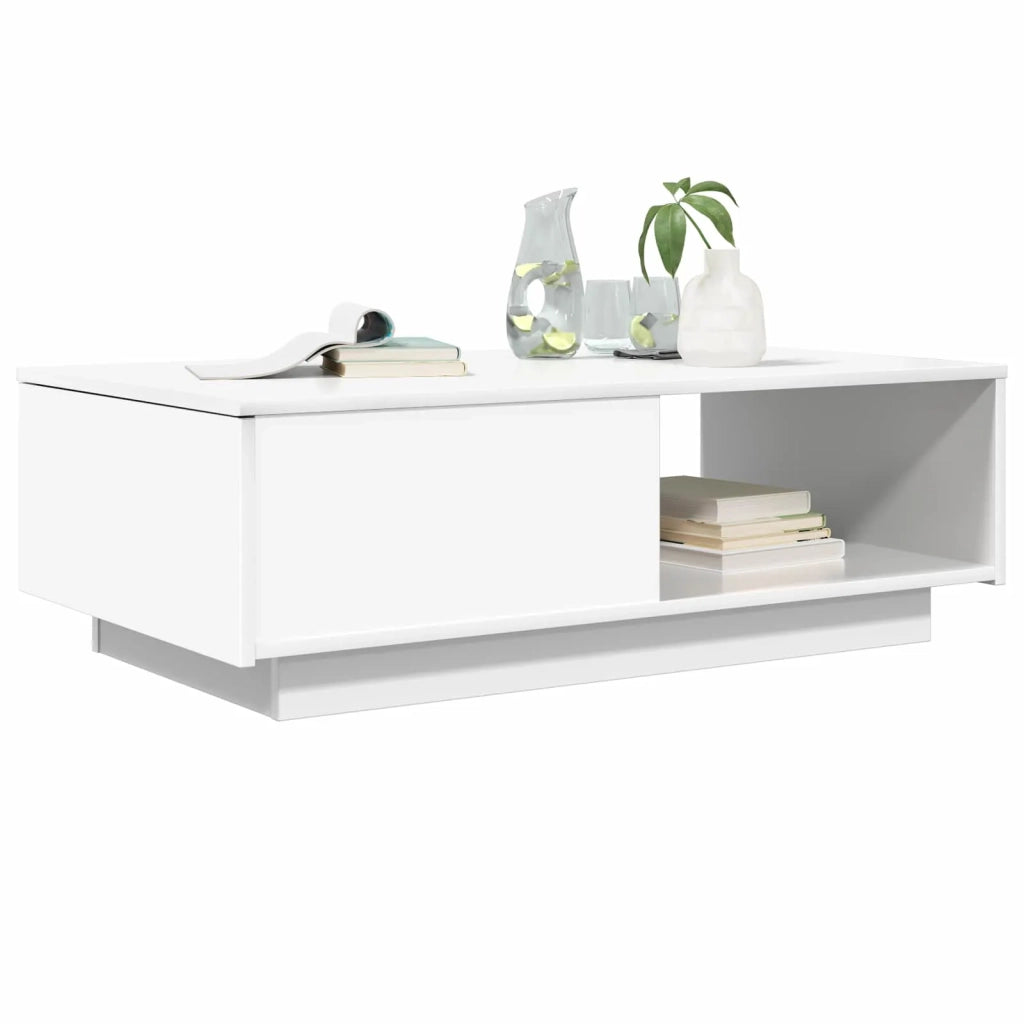 Tavolino da salotto | Tavolino da caff¨¨ | Tavolino da Soggiorno Bianco 95 x 55 x 31 cm Legno multistrato