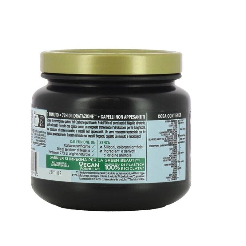 GARNIER ULTRA DOLCE CARBONE MAGNETICO MASCHERA IDRATANTE HAIR REMEDY1 MINUTO DI POSA PER LUNGHEZZE SECCHE 340 ML
