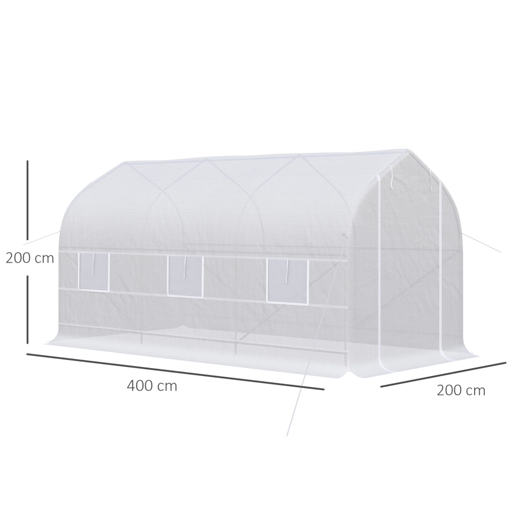 Serra da Giardino ¨C zephmum ¨C Bianco, Metallo e PE, 4x2x2 m