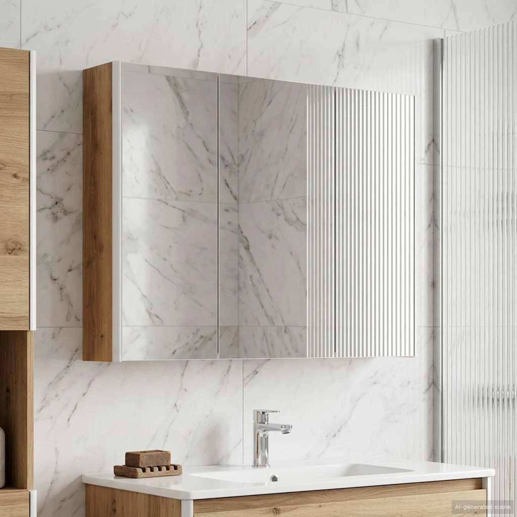 Mobiletto per specchio da bagno Rovere Artigianale 889278