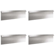 Recinto per lumache 4 pz Argento 100 x 3,5 x 25 cm CFW1005454