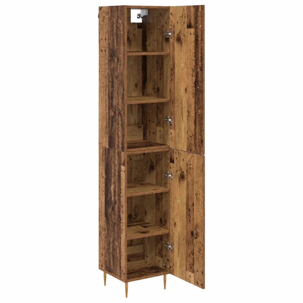 Credenza 2 pcs Legno vecchio Legno multistrato