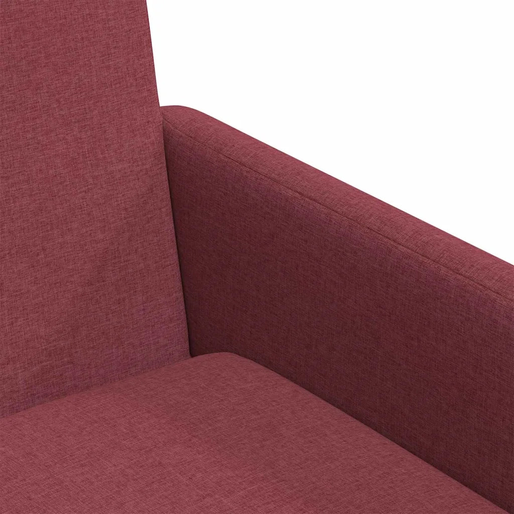 Sedie da pranzo 2 pz | Sedie da cucina Rosso vino 57 x 67 x 95 cm Tessuto