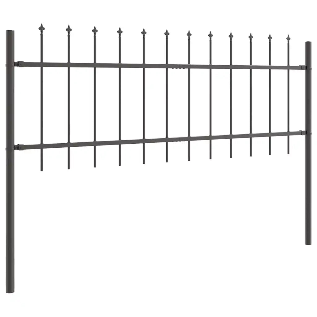 Recinzione per Giardino 5 pcs Grigio 8,5 x 0,6 m 3334088