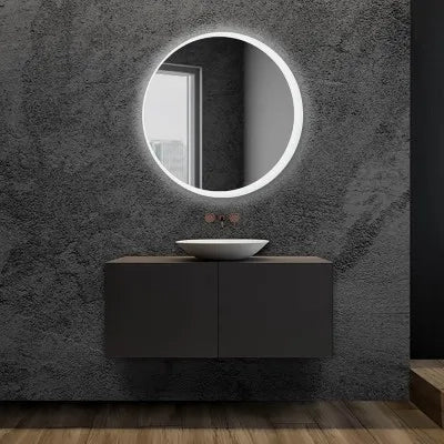 Specchio bagno 90 cm con retroilluminazione LED bianco naturale