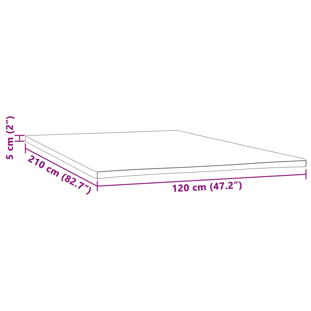 Coprimaterasso 120x210x5 cm CFW2085856