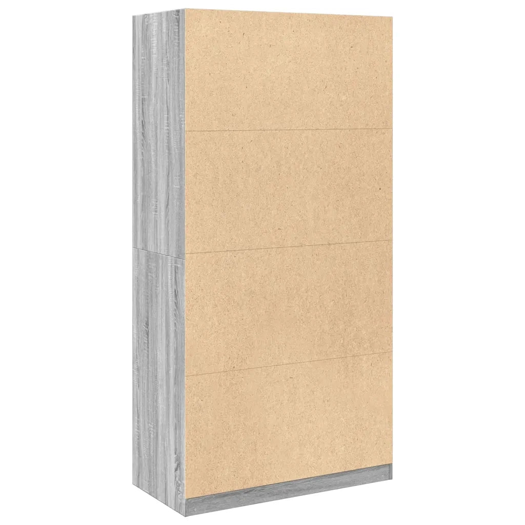 Armadio Grigio Sonoma 100x50x200 cm in Legno Multistrato 3307770