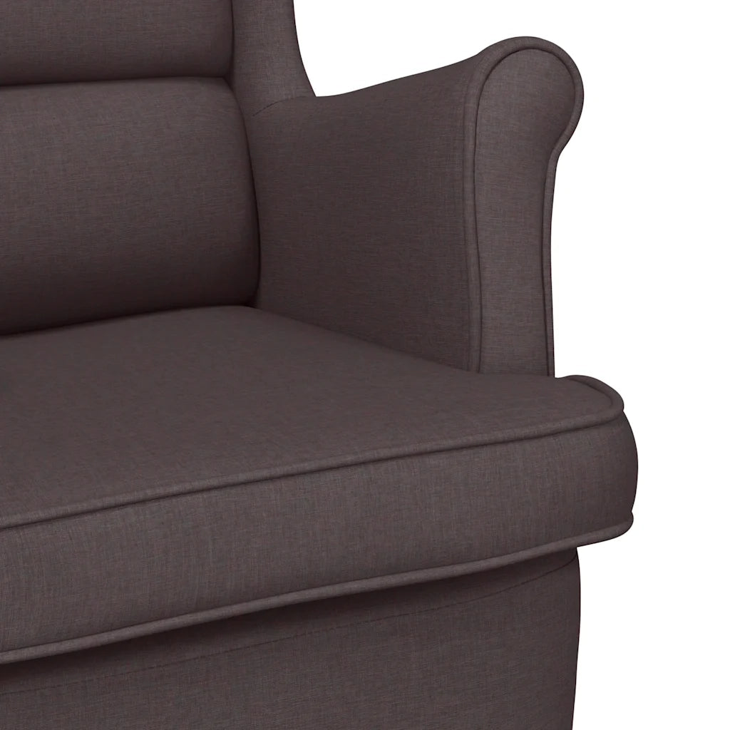 vidaXL Poltrona Marrone Scuro 74x84x100 cm in Tessuto