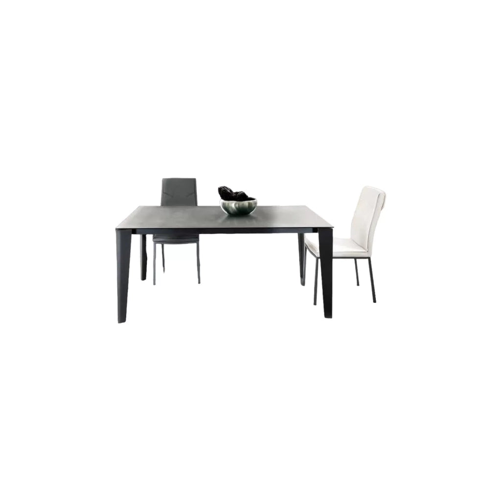 Tavolo in vetro grigio grafite allungabile misura l.160 p.90 h.77 (1601) - Mobili 2G