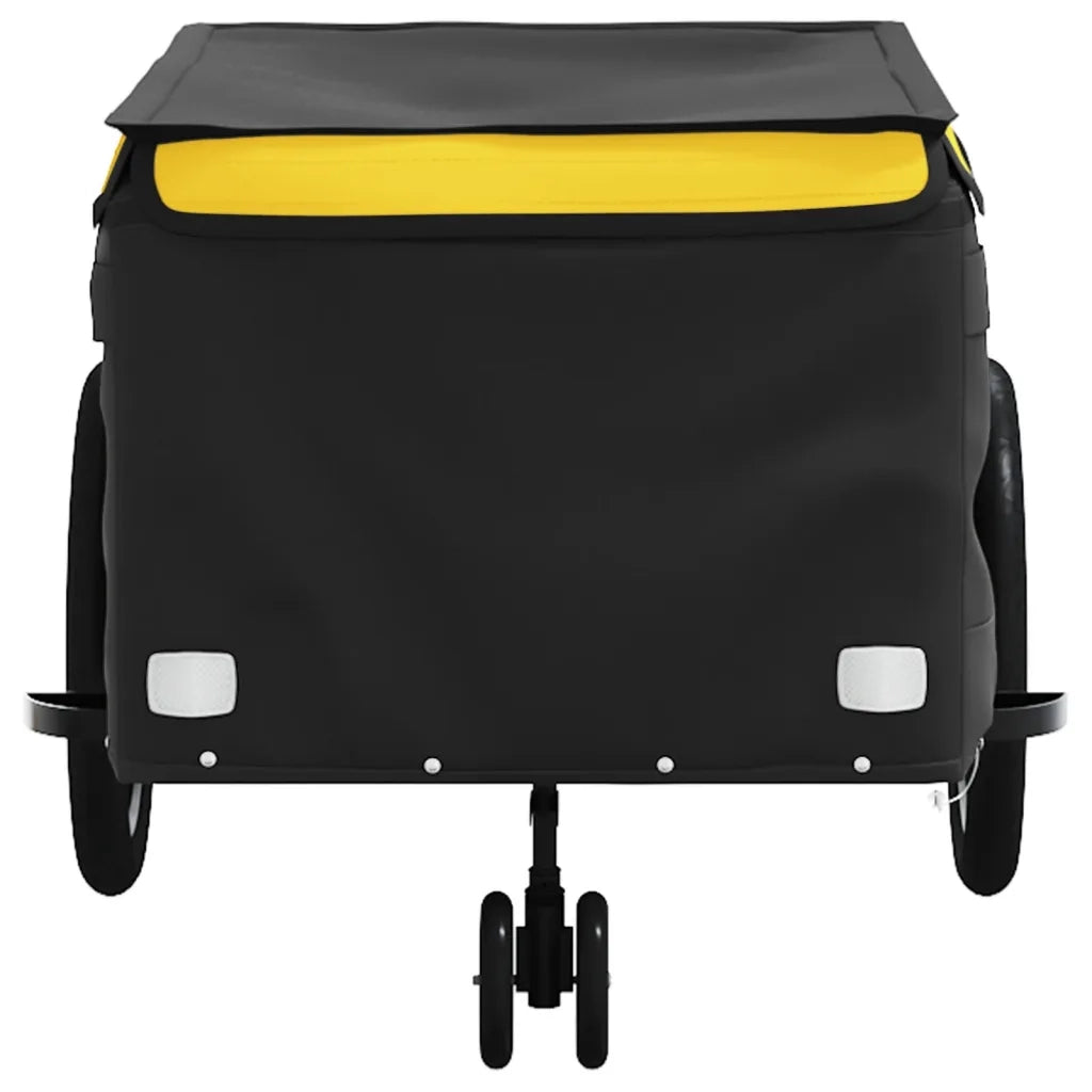 Rimorchio da Bici Nero e Giallo 45 kg in Ferro CFW1864319