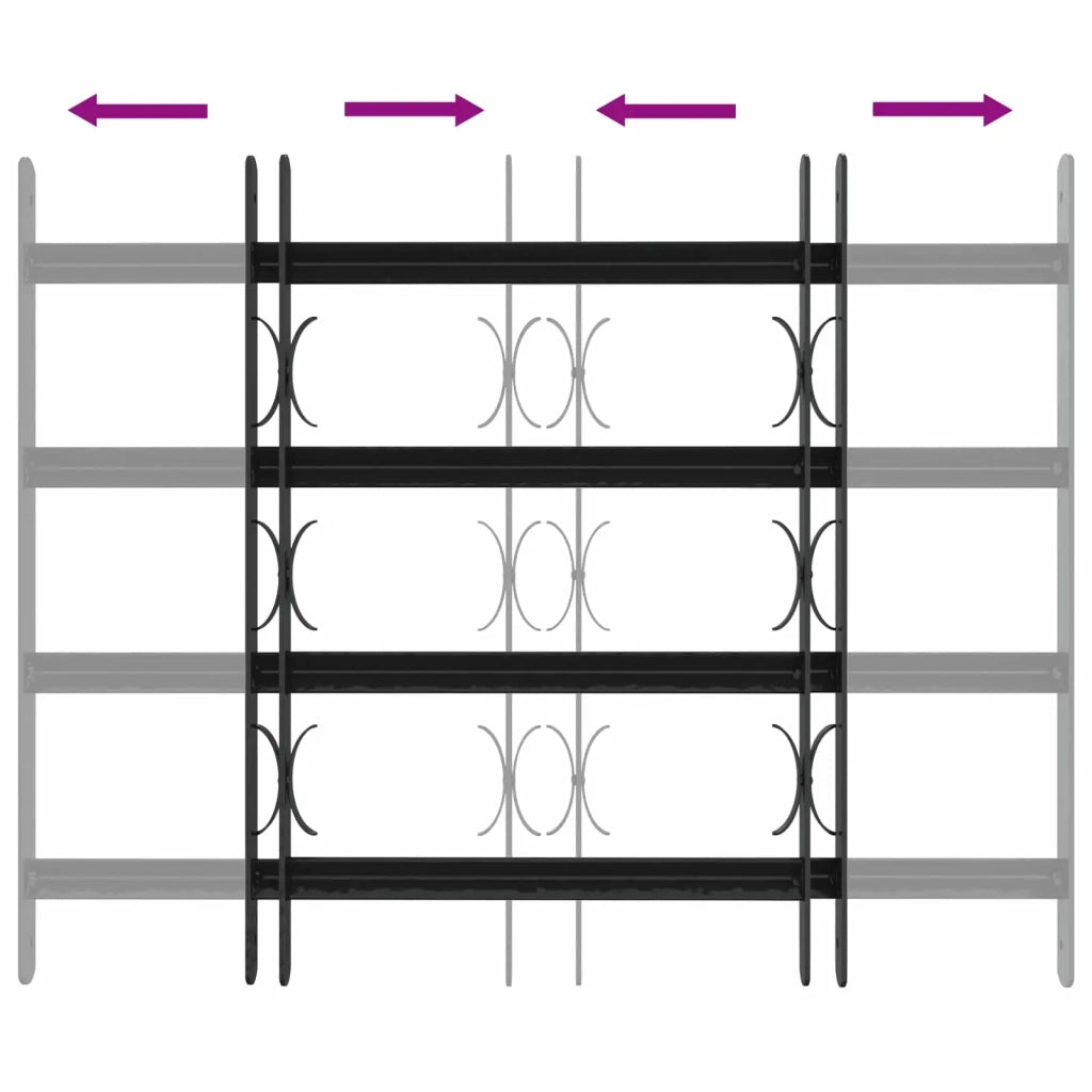 Griglia di sicurezza per finestre con 4 barre trasversali 3 pcs 42031288