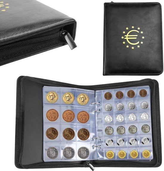 Album per collezione di monete 600 celle - supporto per monete - mappa di raccolta di monete - album per monete da 2 euro - nero - alta qualità pelle - libro di raccolta di monete

Modello: 600 
Codice prodotto: 123456