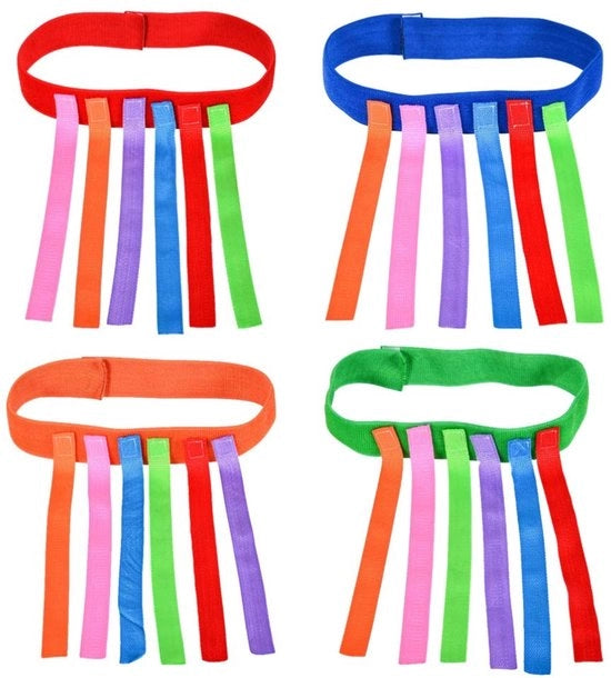 Trekstaartspel 4 pezzi - Tela di lino oxford resistente - Addestramento alla velocità - Giocattolo per bambine/bambini - Sviluppo visivo - Orecchie colorate - Gioco per bambini