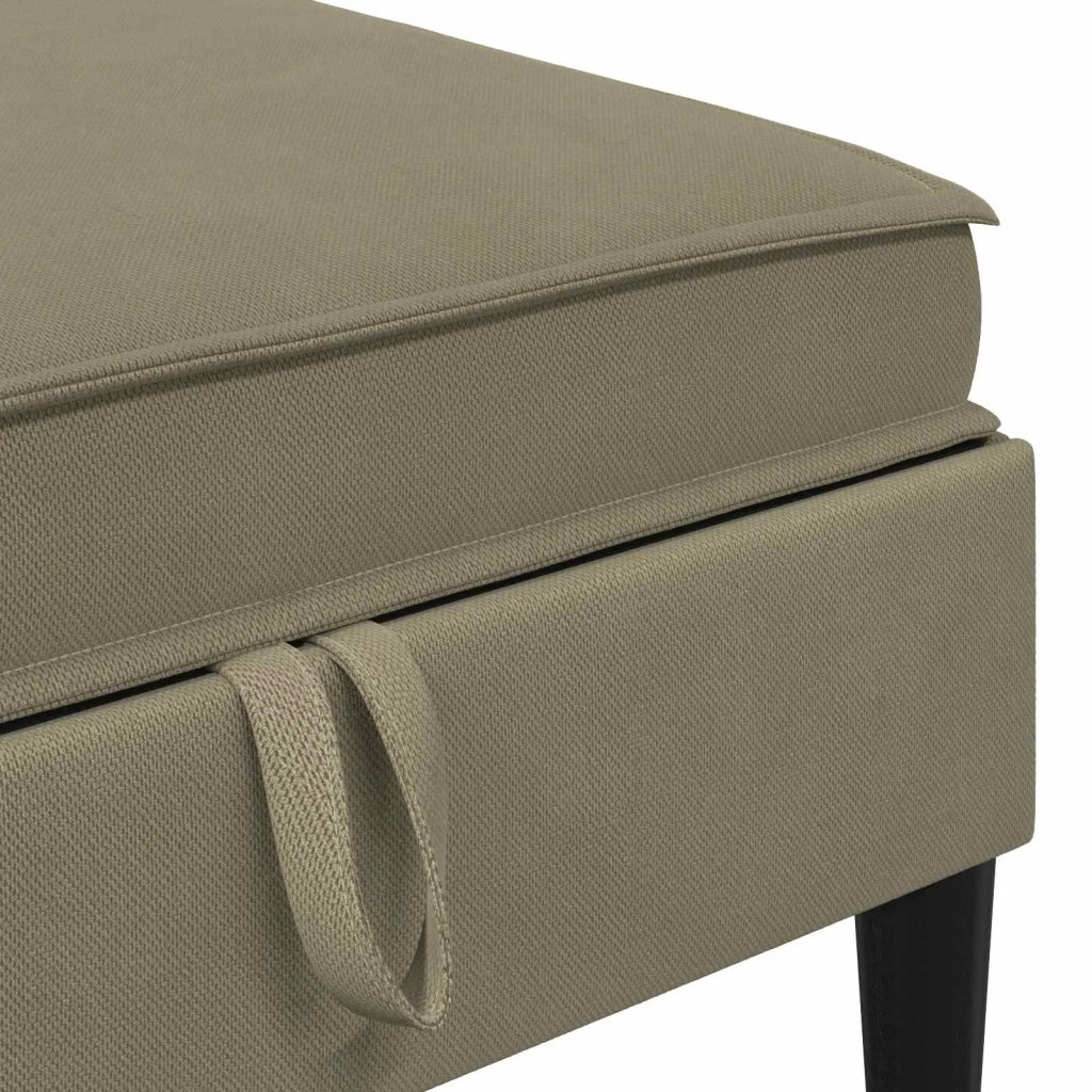 Pouf con Storage Cachi Velluto