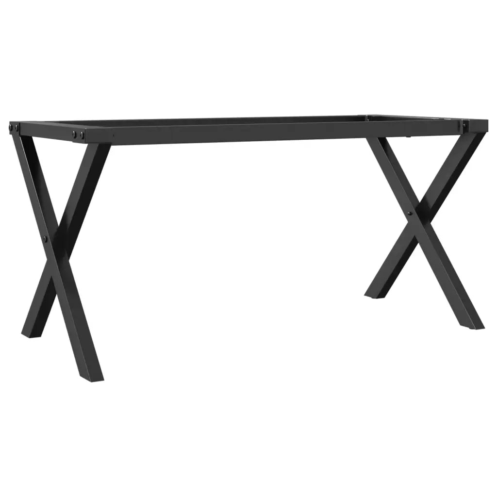 Telaio Gambe a X per Tavolino da Salotto 80x40x43 cm in Acciaio 357900