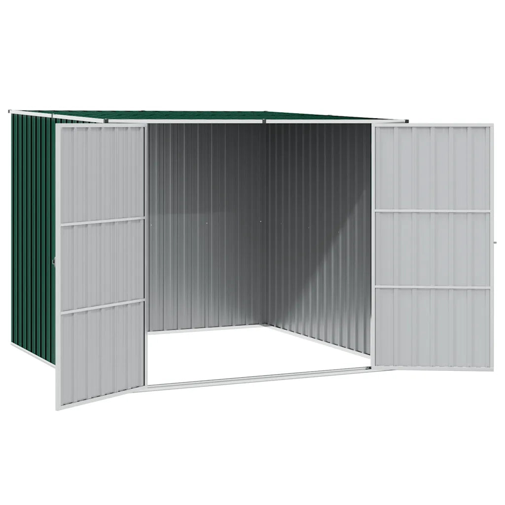 Capanno da Giardino Verde 195x198x159 cm in Acciaio Zincato 46253