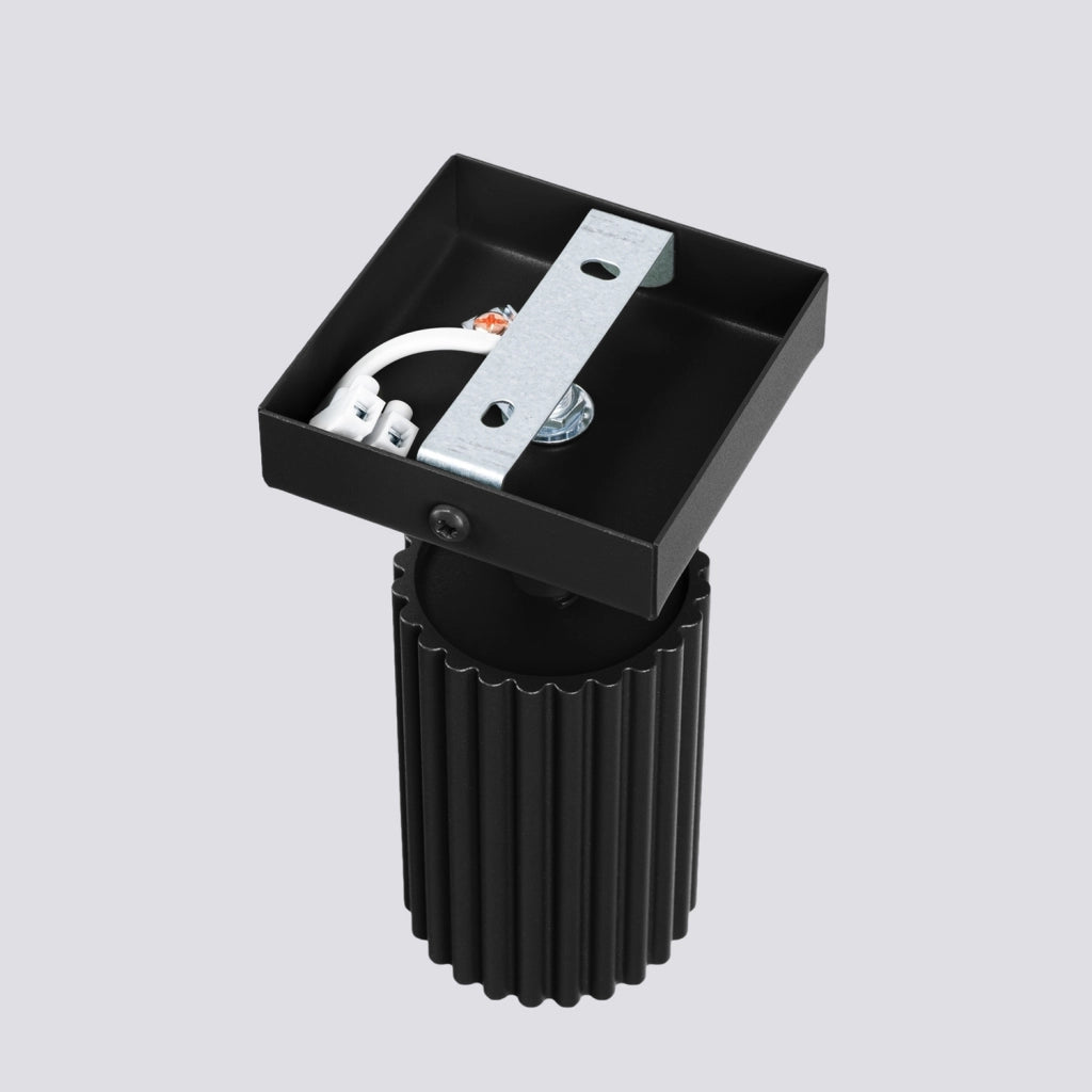 Applique moderna nera orientabile GU10 10W GRAVIO Pure Lume