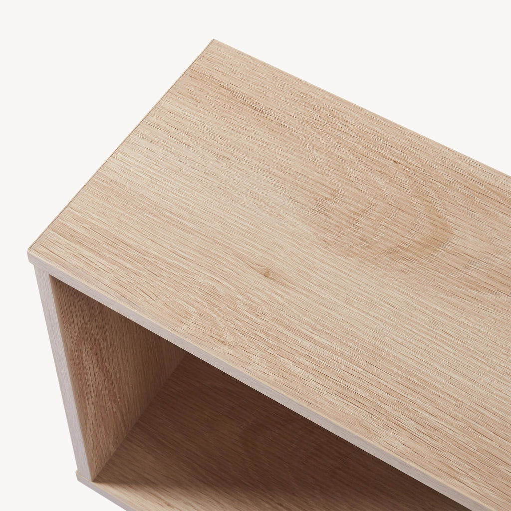Tavolino a Consolle Koxjö da Divano 57 x 60 x 20 cm - Effetto Rovere [en.casa]