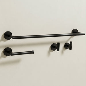 Set Accessori Da Bagno Ari Black 4 Pezzi