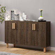 Madia Venerina, Credenza 2 Ripiani, 120x30x74h cm Marrone Noce